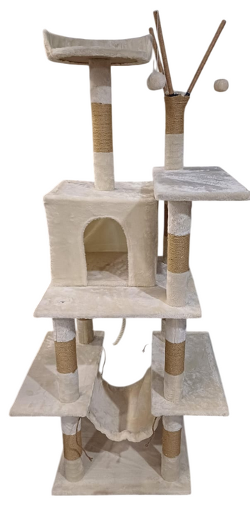 Kennel Sisal Scratching Posts Cat Tree